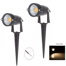 Cool White Lemonbest High Power Outdoor Decorative Lamp Lighting 5w Cob Led Landscape Garden Wall Yard Path Light Warm Cool White Dc 12v W Spiked Stand Pack Of 2 Outdoor Lighting Landscape Lighting