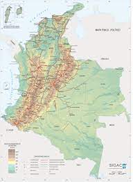 Explore more like mapa topografico de colombia. Mapa Fisico De Colombia Mapa De Colombia Mapa Fisico Mapa Topografico
