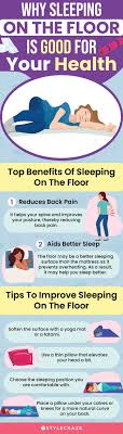 health benefits of sleeping on the floor