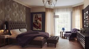 Brown Purple Bedroom Decor Ipc145