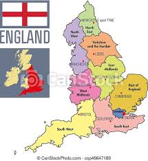 Map of england and wales. Landkarte England Kapitalien Politisch Gebiete Ihr Ausfuhrlich Schichten Alles Elemente England Landkarte Canstock