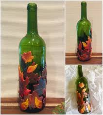 Home Decor Decorated Wine Bottles