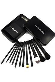 12 7 piece makeup brushes with