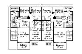 Contemporary Duplex Plan 3 Bedrm 2