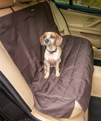 Car Back Seat Cover For Dogs Brown