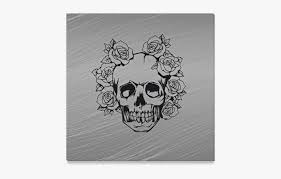 Amerai un semplice disegno di pinguino. Skull With Roses Canvas Print 16 X16 Disegni Facili Da Disegnare Hd Png Download Transparent Png Image Pngitem