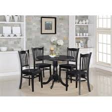 + more colors for harper black dining table with glass top. East West Furniture Dlgr3 Blk W 3 Piece Small Kitchen Table And Chairs Set Round Kitchen Table And 2 Dinette Chairs Walmart Com Walmart Com