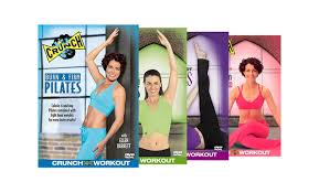 4 dvd pilates workout set groupon goods