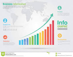 Business Bar Chart Infographic Business Report Creative