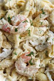 seafood pasta salad with real crab