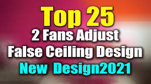 2 fans false ceiling design pop