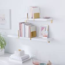 Wooden Shelf With Metal Bookend Sliders