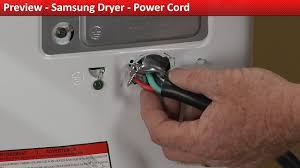 1 samsung washing machine training manual wa85u3 jan. Power Cord Replacement Samsung Dryer Youtube