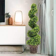 artificial boxwood spiral topiary tree