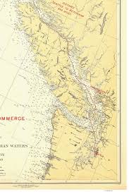 Seattle To Ketchikan 1923 Nautical Map Washington Alaska Pc Big Area 239 Reprint