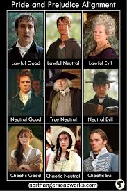 Pride And Prejudice Dungeons And Dragons Alignment Chart
