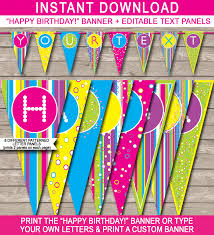 Happythday Banner Poster Template Vector Psd Happy Birthday