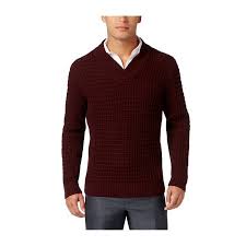 Alfani Mens Textured Pullover Sweater Zincht M