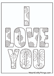 You can use our amazing online tool to color and edit the following we love you coloring pages. I Love You Coloring Pages Updated 2021