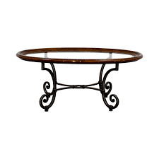 Maple round coffee table by ethan allen rp ct98. 90 Off Ethan Allen Ethan Allen Glass Coffee Table Tables