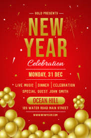 Customize 2 180 New Year Flyer Templates Postermywall