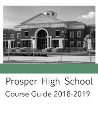2018 2019 Phs Course Guide By Prosper Independent School