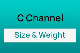 easily calculate c channel weight with