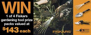 Win 1 Of 4 Fiskars Gardening Tool Prize