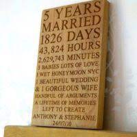5th wedding anniversary plaques