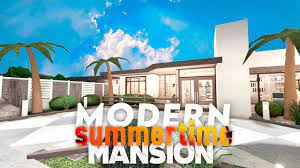 modern summertime mansion bloxburg