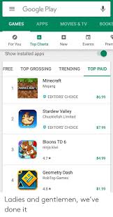 Google Play Games Apps Movies Tv Books Top Charts For You