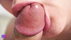 Close up cum in mouth