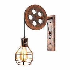 Industrial Wall Sconce Pulley Wall Lamp