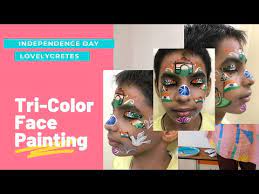 Tri Color Face Painting Diy How To Do