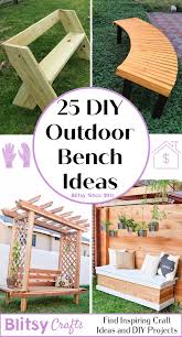 25 free diy outdoor bench plans blitsy