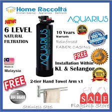 You'll need to access the unit to regularly change the whole house water filter cartridges, so be sure no obstacles interfere with installation. Water Filter Aquarius 6 Stage Sand Outdoor Water Filter Reinforced Fiber Black Casing Water Filter Aquarius Whole House Shopee Malaysia