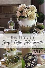 coffee table vignette styled tray ideas