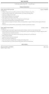 Planned, prepared, and taught music for all worship services and rehearsals. Music Production Resume Sample Mintresume