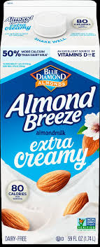 extra creamy almondmilk 59oz almond