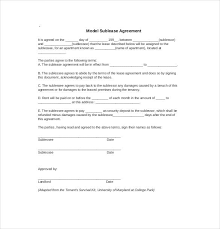 A tenancy agreement is a legal document between the tenant and the landlord which contains all the information concerning the legal rights and obligations of both parties. 12 Sublease Agreement Templates Word Pdf Pages Free Premium Templates
