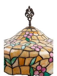 A Chicago Mosaic Leaded Glass Lamp By