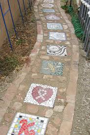 Mosaic Stepping Stone Path How To
