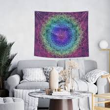 Purple Tapestry Wall Hanging Mandala