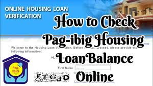 check pag ibig housing loan balance