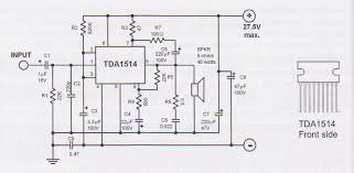 tda1514 40 watt audio lifier circuit