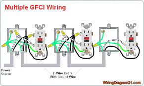 Multiple receptacles on 1 circuit. Gfci Outlet Wiring Diagram House Electrical Wiring Diagram