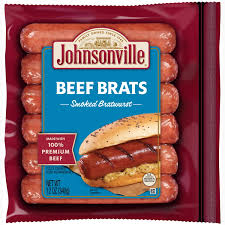 johnsonville smoked beef bratwurst 6