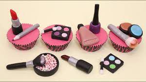 amazing makeup cupcakes cake toppers