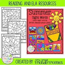 (prek, kindergarten, first) #colorbycode #sightwords #literacyactivities. Sight Word Coloring Sheets For End Of The Year And Summer Tpt
