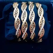 gold plated bangles dubai imported